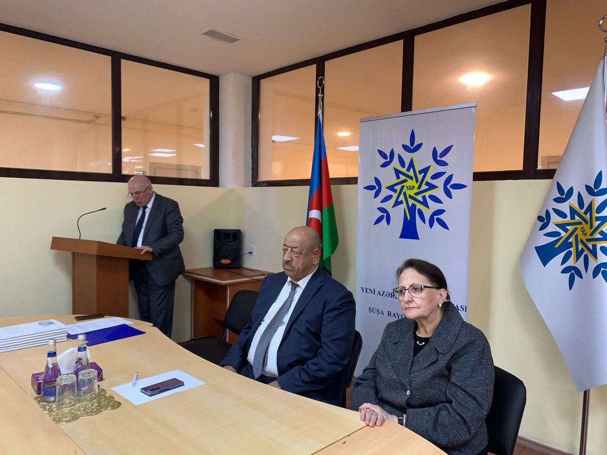 Noyabrın 20-də Yeni Azərbaycan Partiyası (YAP) Şuşa rayon təşkilatının və Şuşa Rayon İcra Hakimiyyətinin birgə təşkilatçılığı ilə partiyanın yaradılmasının 33-cü ildönümü münasibətilə  tədbir keçirilib