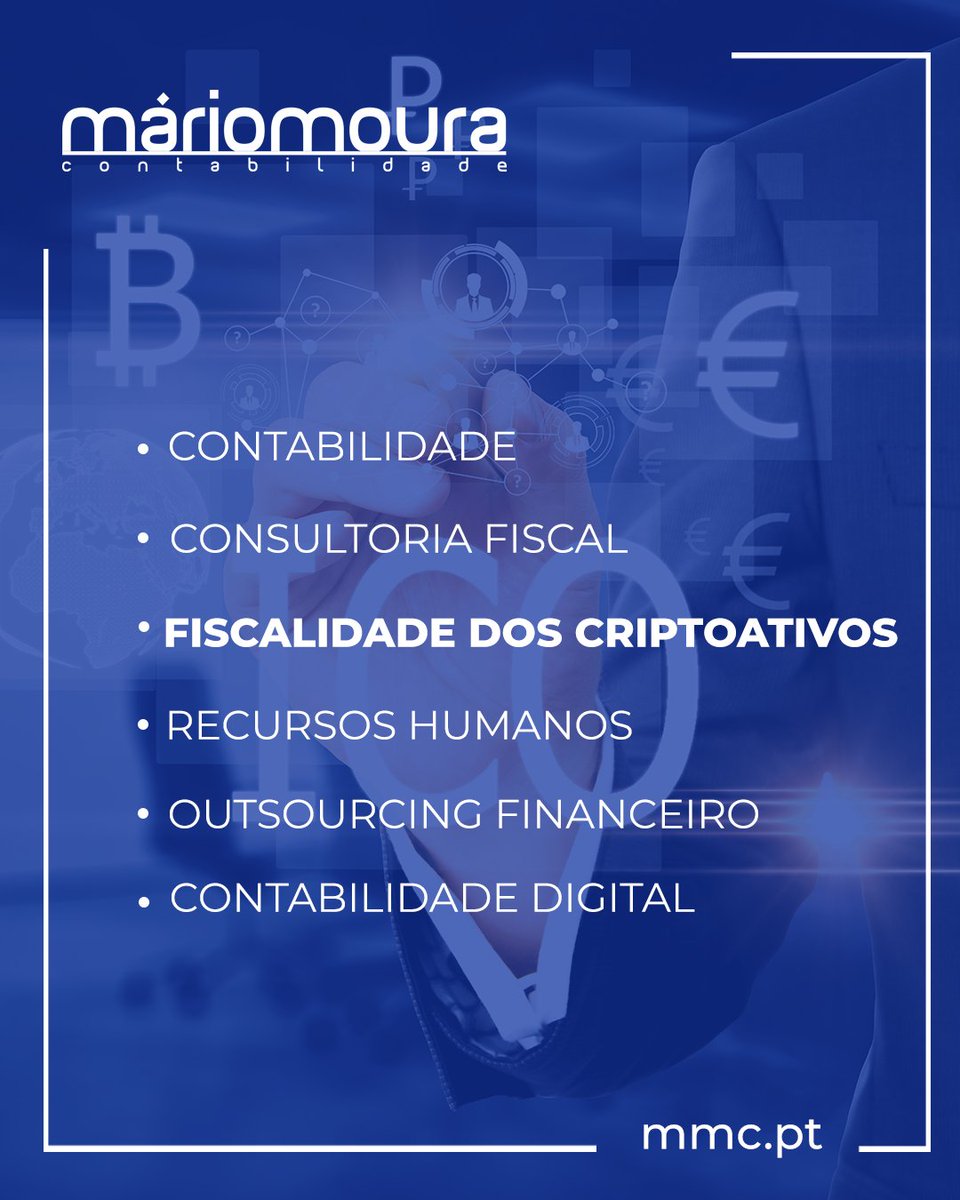 Fiscalidade dos Criptoativos

Acompanhamos a evolução da economia digital para apoiar empresas e investidores com enquadramento fiscal atualizado e contabilidade especializada.

➡️ zurl.co/ShENJ

#Criptoativos #Fiscalidade #Web3 #Blockchain #Tecnologia