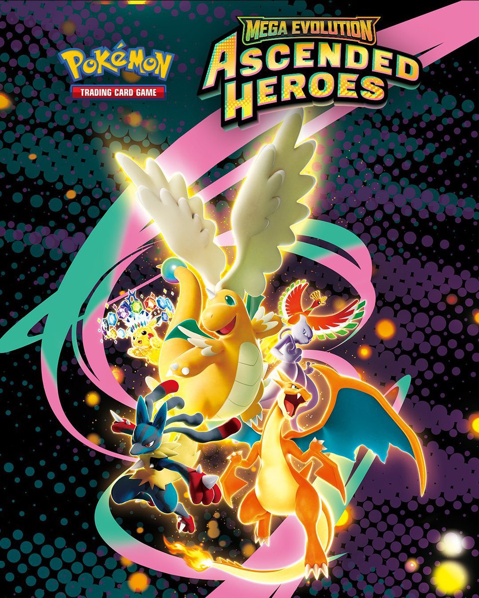 Ascended Heroes has been revealed officially!

It features 13 Mega ex, 6 Tera ex, 20 ex, 33 Illustrations Rares, 14 Full Arts, 7 Mega Attack Rares and 22 Special Illustration Rares, for a total of over 290 cards!

📅January 30th, with other products all over the year