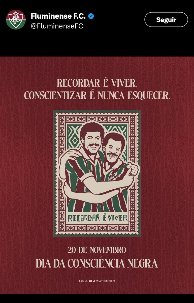 O <a href="/FluminenseFC/">Fluminense F.C.</a> tem o direito de reorientar seus valores, utilizando para esse fim personagens de sua trajetória que tiveram o lugar de empregados do clube. Mas deve-se contar a história por inteiro, sem ocultar fatos. Um bom começo seria uma autocrítica pública do papel