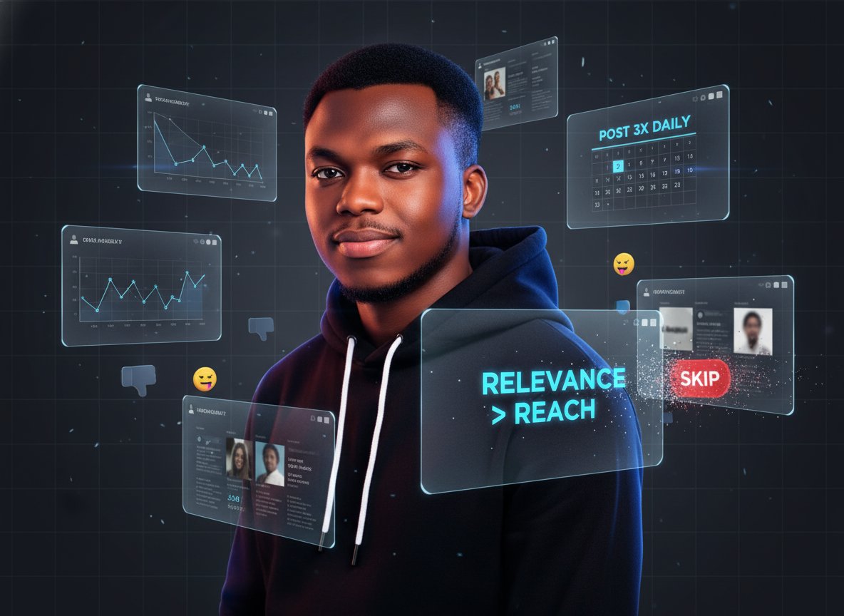 PaschalPage2's tweet image. 𝗥𝗲𝗹𝗲𝘃𝗮𝗻𝗰𝗲 beats 𝗥𝗲𝗮𝗰𝗵 every time.

One post that speaks to someone's struggle will outperform 100 posts about how great you think you are.

So, stop asking "𝗵𝗼𝘄 𝗱𝗼 𝗜 𝗴𝗲𝘁 𝗺𝗼𝗿𝗲 𝗲𝘆𝗲𝘀?"
Start asking "𝗪𝗵𝘆 𝘄𝗼𝘂𝗹𝗱 𝗮𝗻𝘆𝗼𝗻𝗲 𝗰𝗮𝗿𝗲?"
...