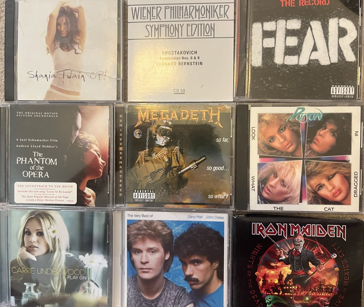 doc_rudman's tweet image. How well do you know your former State Representative? I listen to all of these CDs except one.
Which CD is not mine?
#rockwiththedoc