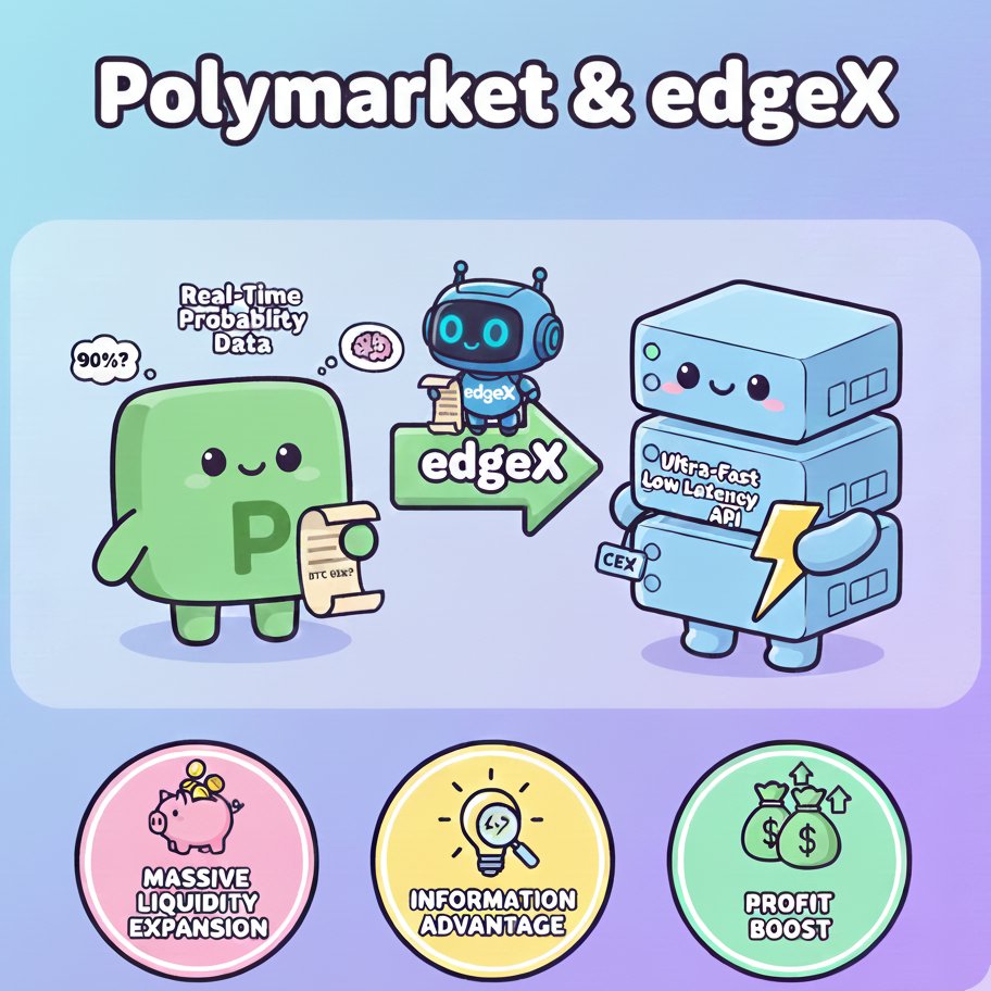 이거 진짜야..??
<a href="/Polymarket/">Polymarket</a> &amp; <a href="/edgeX_exchange/">edgeX🦭</a> 라고 ???

Polymarket 은 간단하게 말해,
미래에 일어날 일에 베팅해서 주식처럼 거래하는 곳.

예를 들면,
"이번 주 비트코인이 82K 를 갈 것인가 ?" 
와 같은 미래에 대한 시장이 열리는 것임.

이렇게 보면 그냥 도박 사이트 같지만,
자신의 돈이