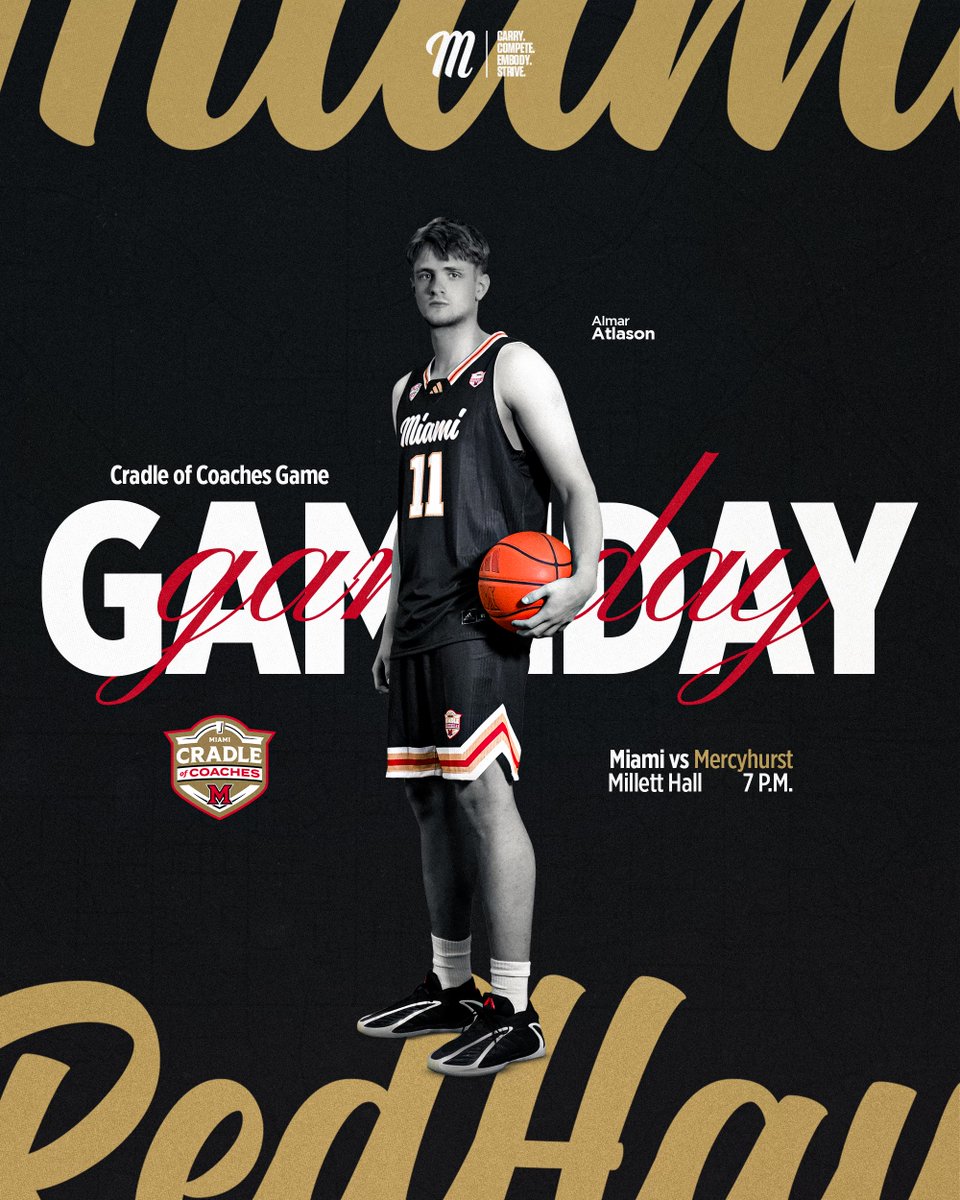 MiamiOH_BBall's tweet image. Remembering Greatness Today 

🆚  Mercyhurst
⏰ 7 p.m.
🎟️ bit.ly/MercyhurstTix
📚 bit.ly/3JLqW6N
🎉 Black Out 

#UnFinishedBusiness || #MiamiMindset || #RiseUpRedHawks