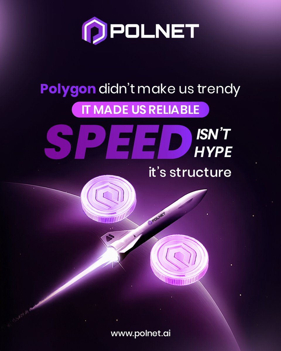polnetofficial's tweet image. Polnet’s speed comes from real structure, not trends—Polygon just made the foundation stronger for everyone.
#Polnet #CryptoSpeed #Web3Tech #PolygonEcosystem #BlockchainInnovation #CryptoCommunity #TechDriven