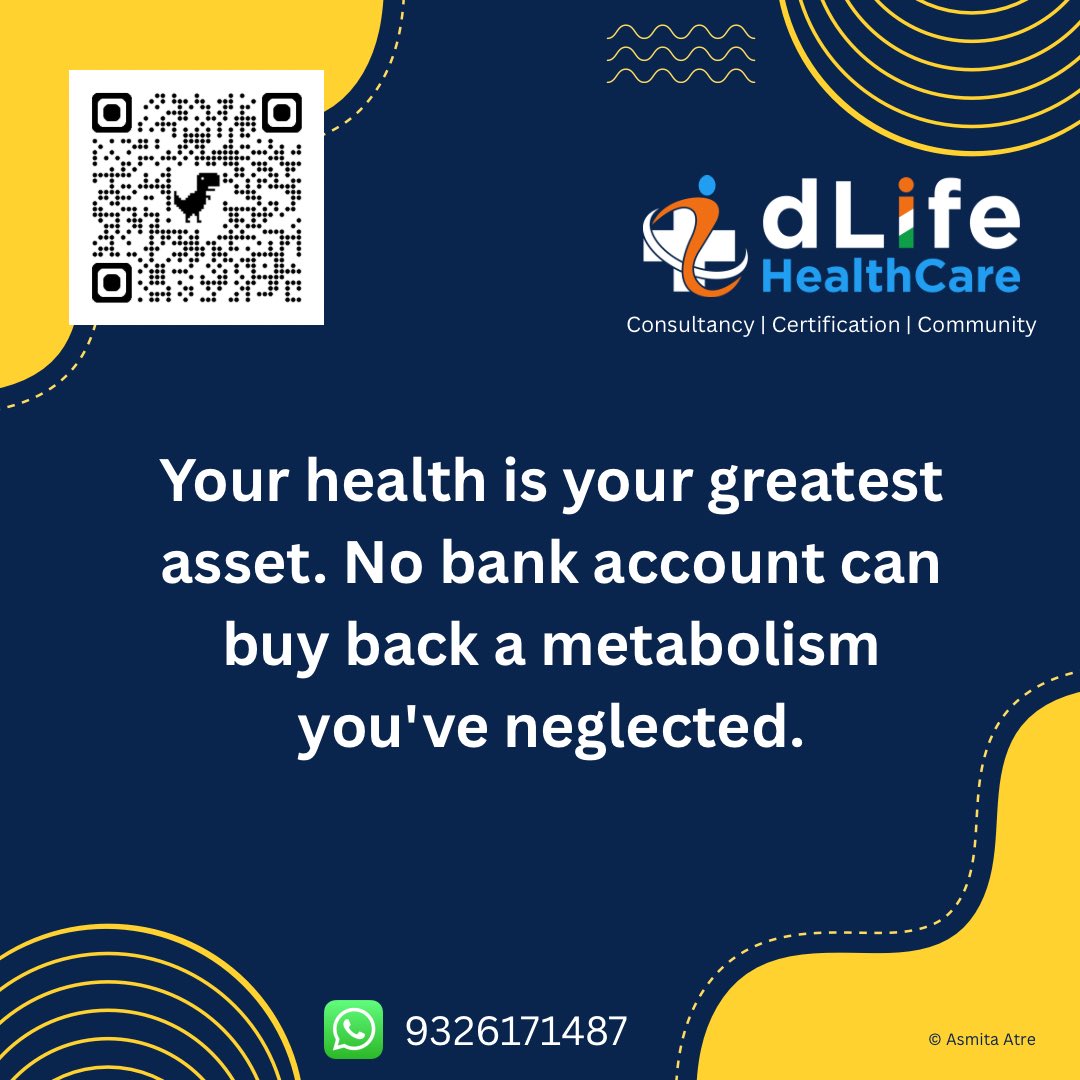 Day #1 Metabolic Health Matters

⚽️If you’re struggling with high sugars, high insulin, triglycerides, fatty liver or central obesity, TCR-based nutrition can be a game changer.

🤔Want to know, how it works , you can book a discovery call.👉
dlifehealthcare.com/appointments/d…

➡️You want