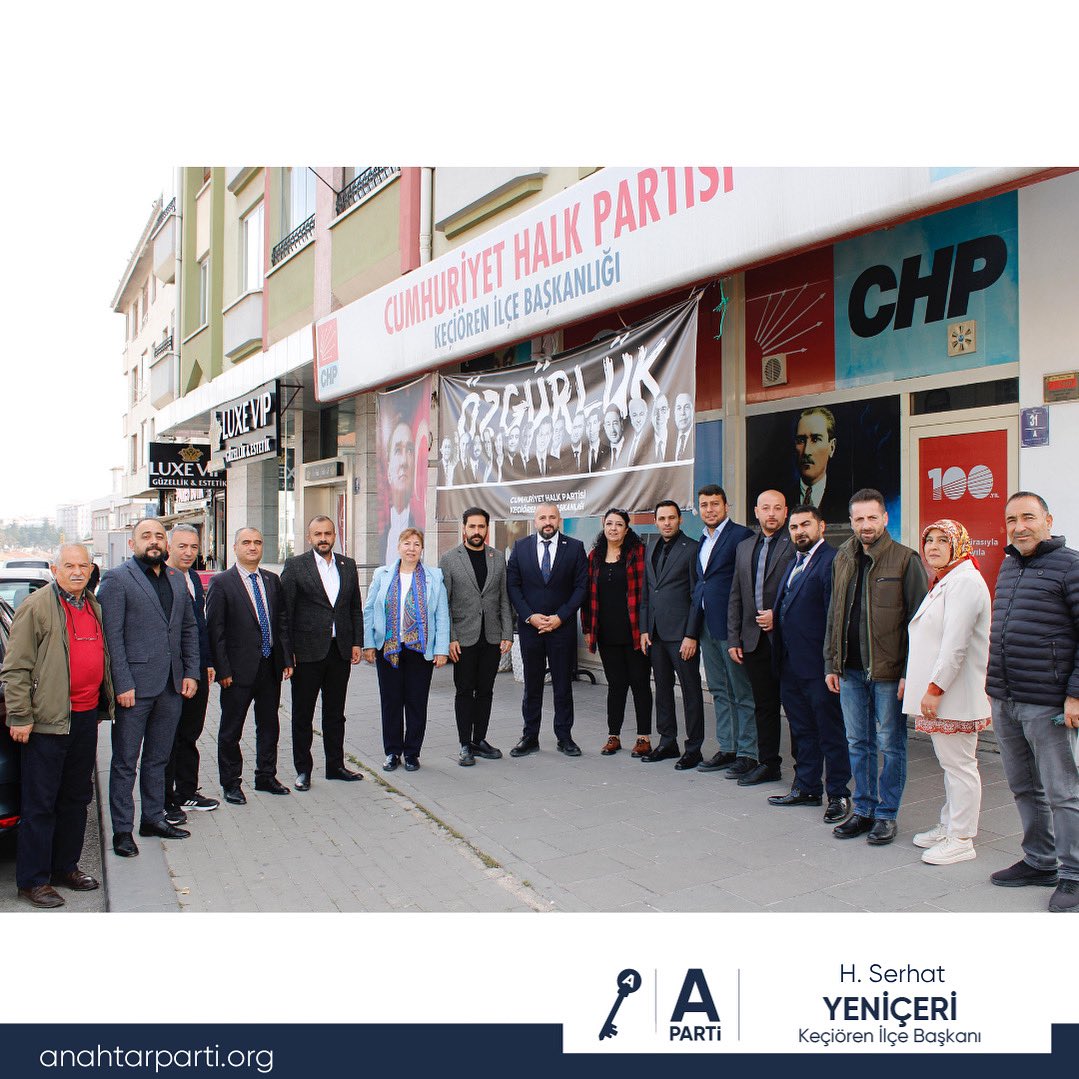 19.11.2025 tarihinde İlçe Başkanımız H. Serhat Yeniçeri ve Yönetim Kurulu Üyelerimiz, CHP Keçiören İlçe Başkanlığını ziyaret ettiler.
Misafirperverlikleri için CHP Keçiören İlçe Başkanı Görkem Yıldırım ve yönetim kuruluna teşekkür ederiz.