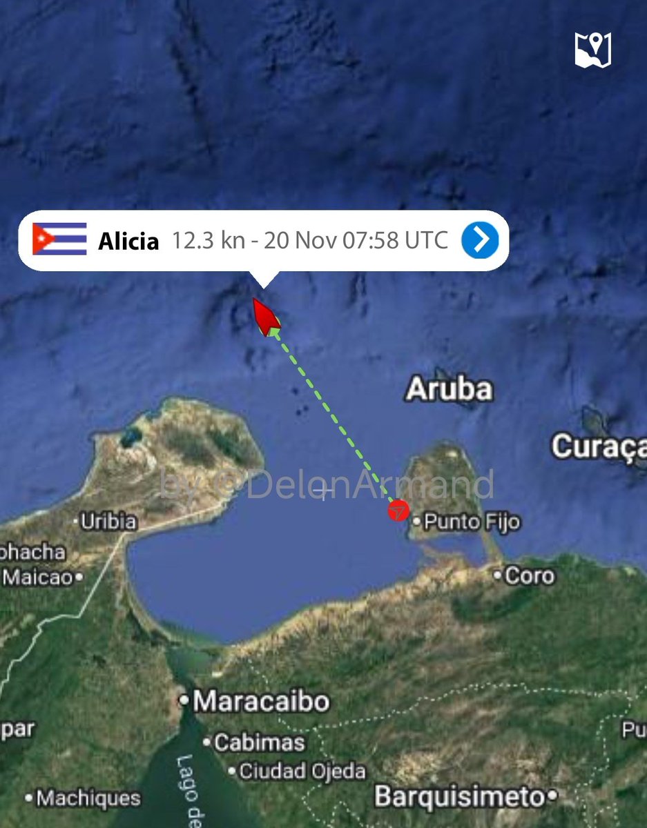 DelonArmand's tweet image. Cartel de los Soles de #Venezuela despachó dos buques cargados &apos;hasta el tope&apos; de crudo/combustibles para la dictadura comunista de #Cuba.

Alicia y María Cristina, tanqueros sancionados de bandera cubana en ruta a la isla.
#tankers #Crudeoil #crude #oil