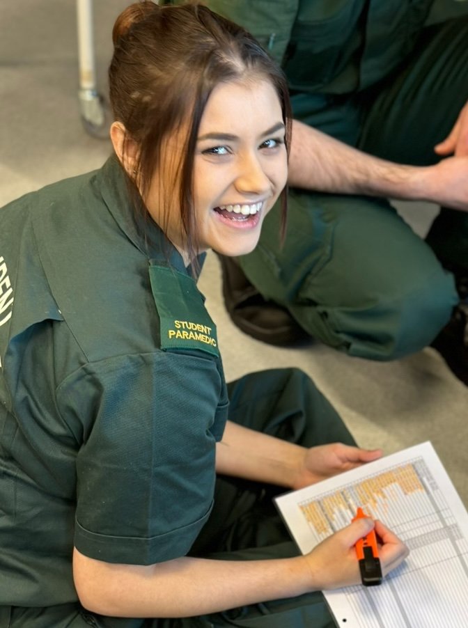 Big thanks to Chloe for visiting our Year 10 Health &amp; Social Care classes! Chloe’s at #university training to become a #paramedic 🚑✨ and shared amazing insights about uni life and the patients she’s supported on placement. Thank you, Chloe! 👏💙 #StMarysAstley #Inspiration