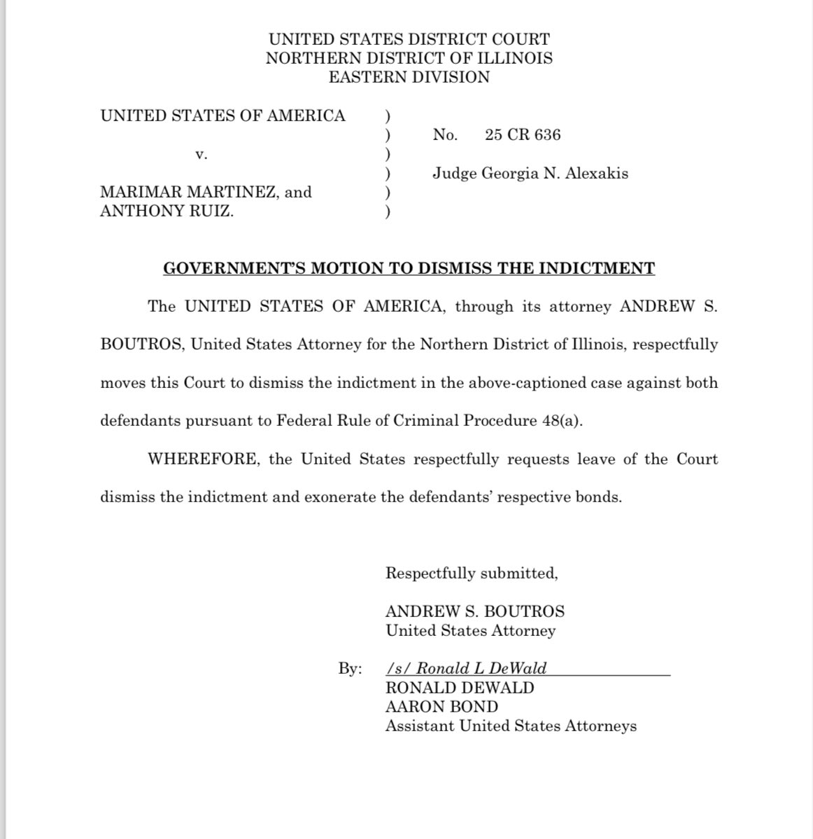 jmetr22b's tweet image. ///BREAKING/// Federal prosecutors have now moved to DISMISS the charges against Marimar Martinez and her co-defendant — a wild end to a controversial case
