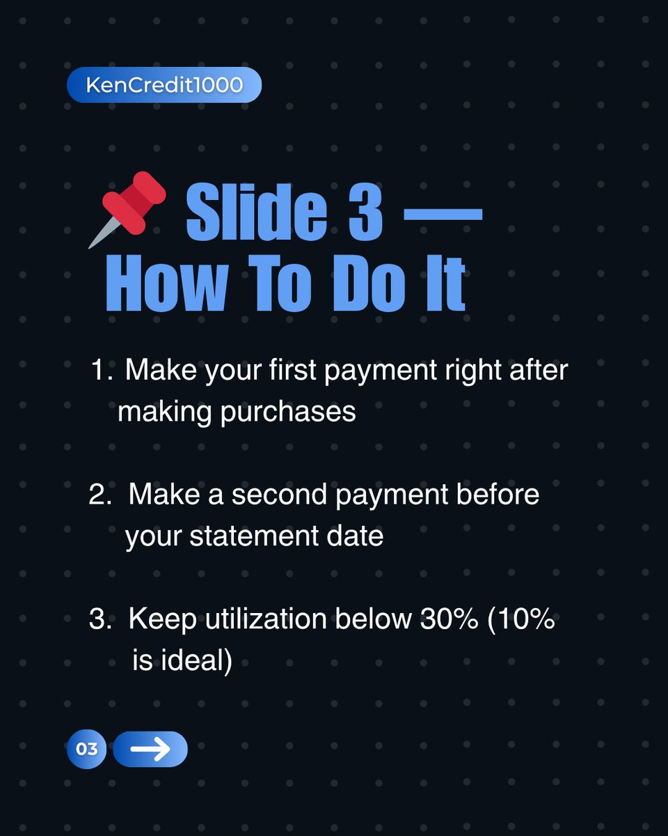 KenCredit1000's tweet photo. 💡CREDIT TIP THURSDAY!
Did you know? Paying your credit card twice a month can lower your utilization faster — and help boost your credit score more efficiently.
Need help creating a full credit improvement plan?
📲Call/Text KenCredit1000 at 813-536-3401
#CreditTip #CreditBoost https://t.co/ID47YXWOTO