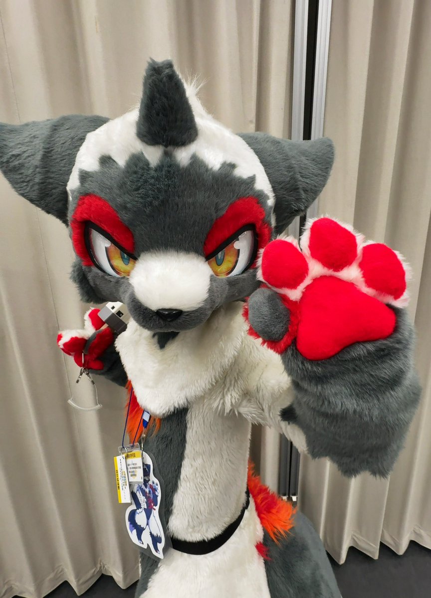 久しぶりに雪炎くんに会えた！
会えると思っていなかったので会えて嬉しかったです！

 #KemonoSpaceFukuoka
 #KSF4th