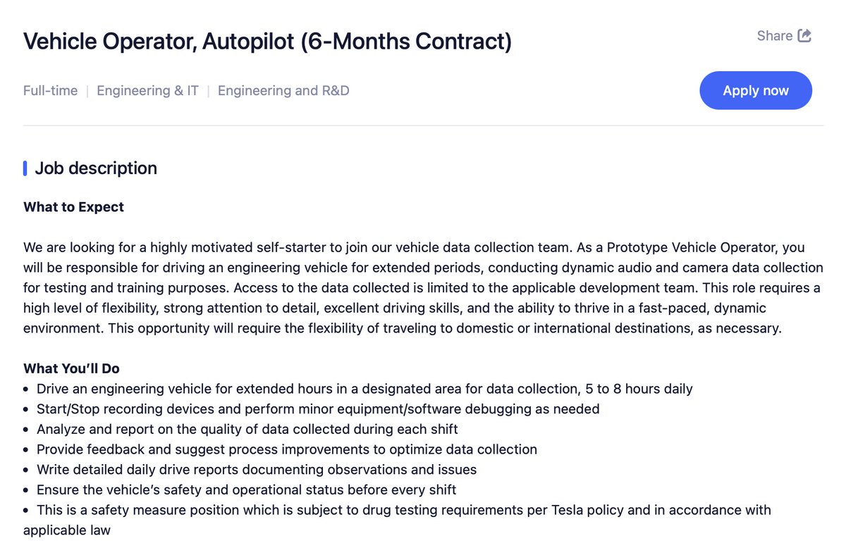 joehansen's tweet image. Tesla Thailand 🇹🇭 is hiring Vehicle Operators! $TSLA