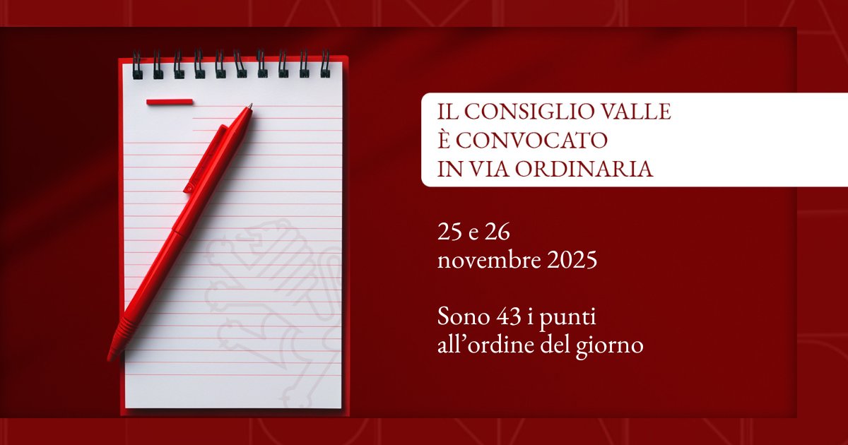 📍 Il #ConsiglioVdA si riunisce martedì 25 e mercoledì 26 novembre.

I dettagli ➡️ consiglio.vda.it/app/comunicati…