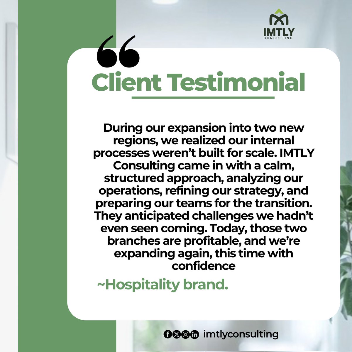 imtly_llc's tweet image. Growth is good. 

Scalable growth is even better.

When IMTLY Consulting is involved, you will only take calculated steps at growth, making it scalable. 

IMTLY Consulting helps you expand with purpose.

#IMTLYConsulting #BusinessExpansion #StrategicGrowth #ScalingSmart