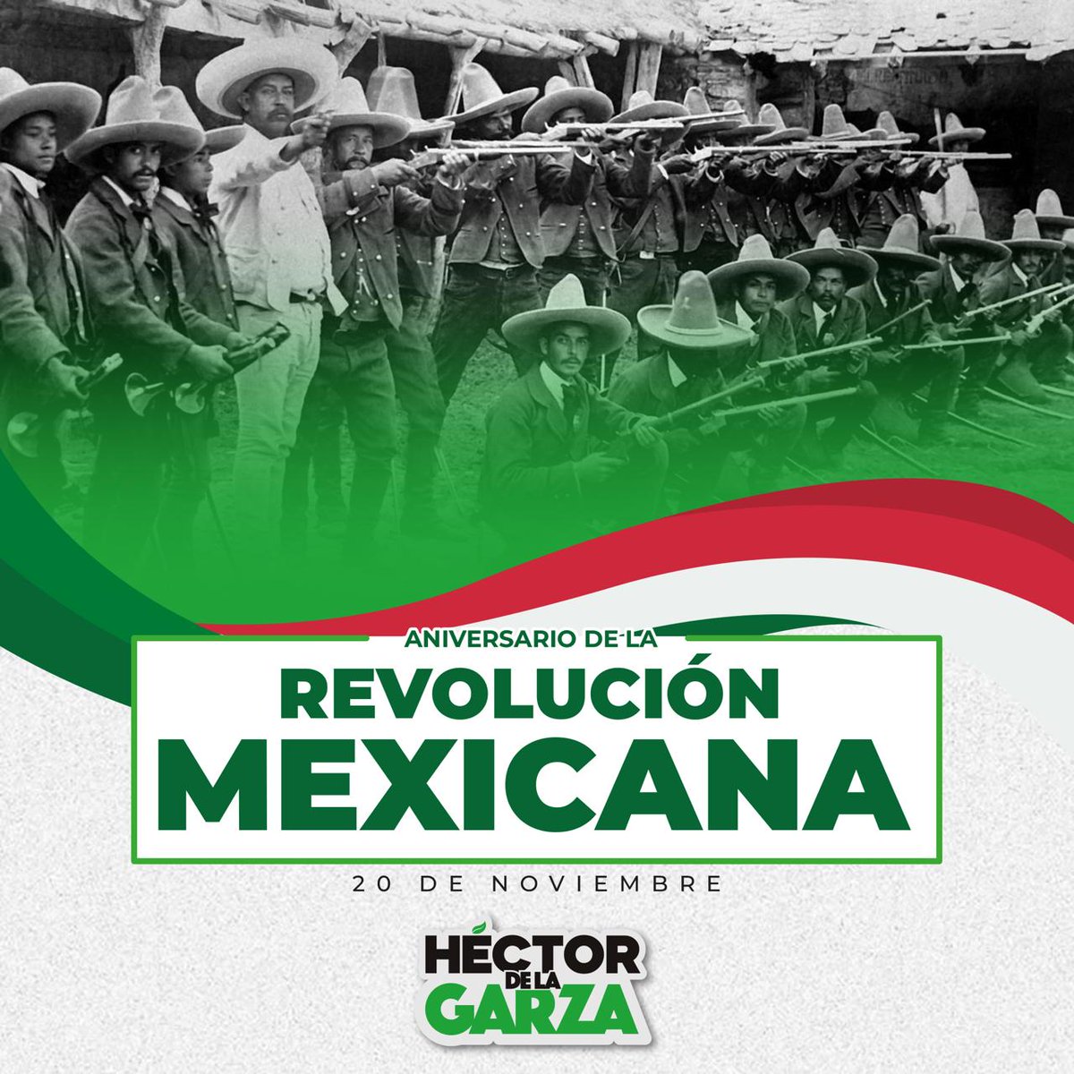 Hectordlagarza's tweet photo. Hoy conmemoramos 115 años de una revolución que sembró los ideales de democracia, igualdad y derechos sociales.

Que la memoria de nuestra historia nos inspire siempre a trabajar por un mejor futuro para México 🇲🇽. https://t.co/PMUPPvScNw