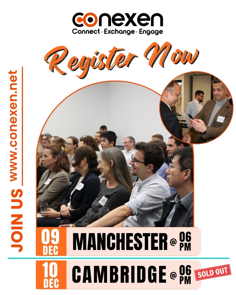 Three weeks until December Events. Three weeks until we catch up again with all colleagues and we meet new ones. As the year draws to a close, there's something special about gathering with your life sciences, biopharma and health tech community. 

#CONEXEN #healthcare #biotech