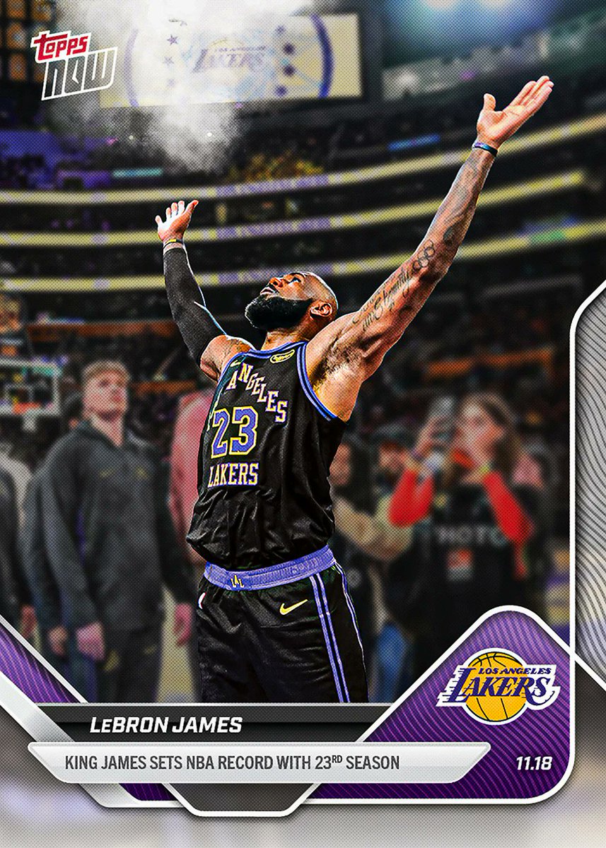 Topps Now 2023 レブロン ベッツ /25 Purple LeBron James - 2025-26 NBA Topps NOW® - Card 95