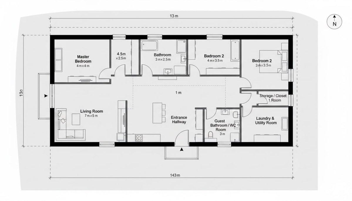higgsfield_ai's tweet image. Nano Banana Pro can go PRO truly!

For the next 72 hours ONLY. Get 1 Year UNLIMITED Nano Banana Pro in 4K on Higgsfield.

Nano Banana Pro prompted to create a &quot;One-Floor House Architectural Plan, with exact sizes &amp;amp; area. Prompt in thread 🧵

For 12 hours: follow, like, retweet &amp;amp;…