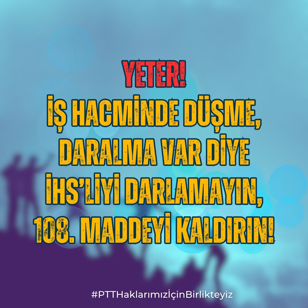 #PTTHaklarımızİçinBirlikteyiz

<a href="/RTErdogan/">Recep Tayyip Erdoğan</a>
<a href="/tcbestepe/">T.C. Cumhurbaşkanlığı</a>
<a href="/TBMMresmi/">TBMM</a>
<a href="/Akparti/">AK Parti</a>
<a href="/dbdevletbahceli/">Devlet Bahçeli</a>
<a href="/eczozgurozel/">Özgür Özel</a>
<a href="/MDervisogluTR/">Müsavat Dervişoğlu</a>
<a href="/Ahmet_Davutoglu/">Ahmet Davutoğlu</a>
<a href="/mahmutarikansp/">Mahmut Arıkan</a>
<a href="/yavuzagiraliog/">Yavuz Ağıralioğlu</a>
<a href="/devapartisi/">DEVA Partisi</a>
<a href="/UABakanligi/">T.C. Ulaştırma ve Altyapı Bakanlığı</a>
<a href="/a_uraloglu/">Abdulkadir URALOĞLU</a>
<a href="/AliYerlikaya/">Ali Yerlikaya</a>
<a href="/HMBakanligi/">T.C. Hazine ve Maliye Bakanlığı</a>
<a href="/memetsimsek/">Mehmet Simsek</a>
<a href="/MustafaBilici__/">Mustafa Bilici</a>
<a href="/avabdullahguler/">Abdullah Güler</a>