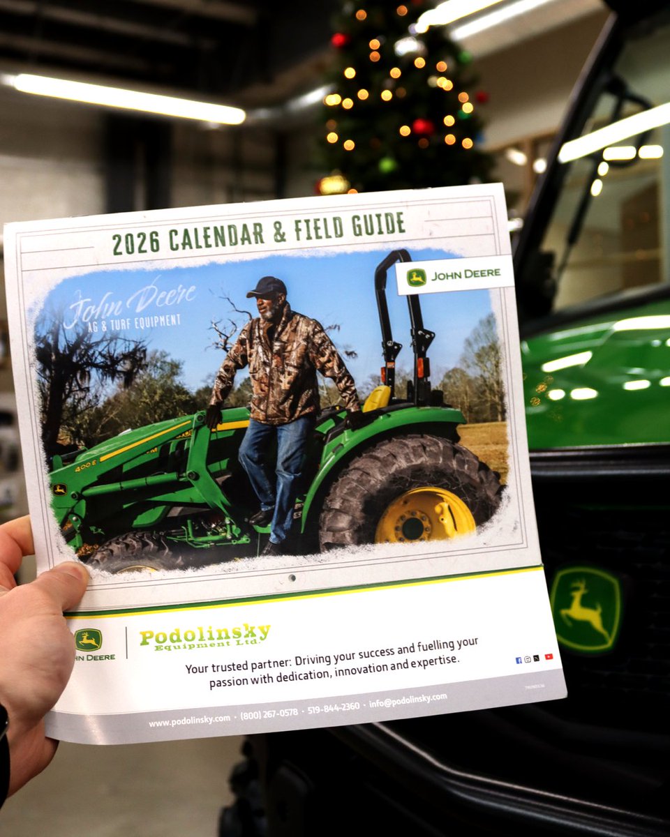 The long standing tradition continues - the 2026 John Deere Calendar is officially available for pick-up. Swing by our dealership and grab yours while supplies last! 💚

#johndeere #calendar #tradition #2026 #agriculture