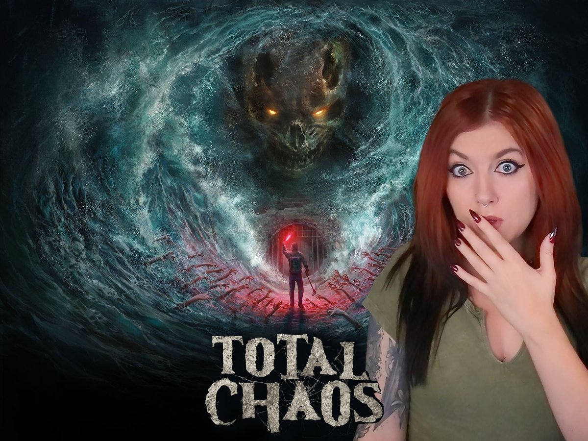 Cahlaflour's tweet photo. Surprise!! Total Chaos has launched &amp; we're playing it!

It's a psychological survival horror game that began as a DOOM II total conversion &amp; is now fully reborn.

Thanks @Apogee_Ent for the #sponsored segment!

Game: https://t.co/cjvX7CRNZC
Live: https://t.co/2wSuLXxMlJ https://t.co/MA32w5EAwZ