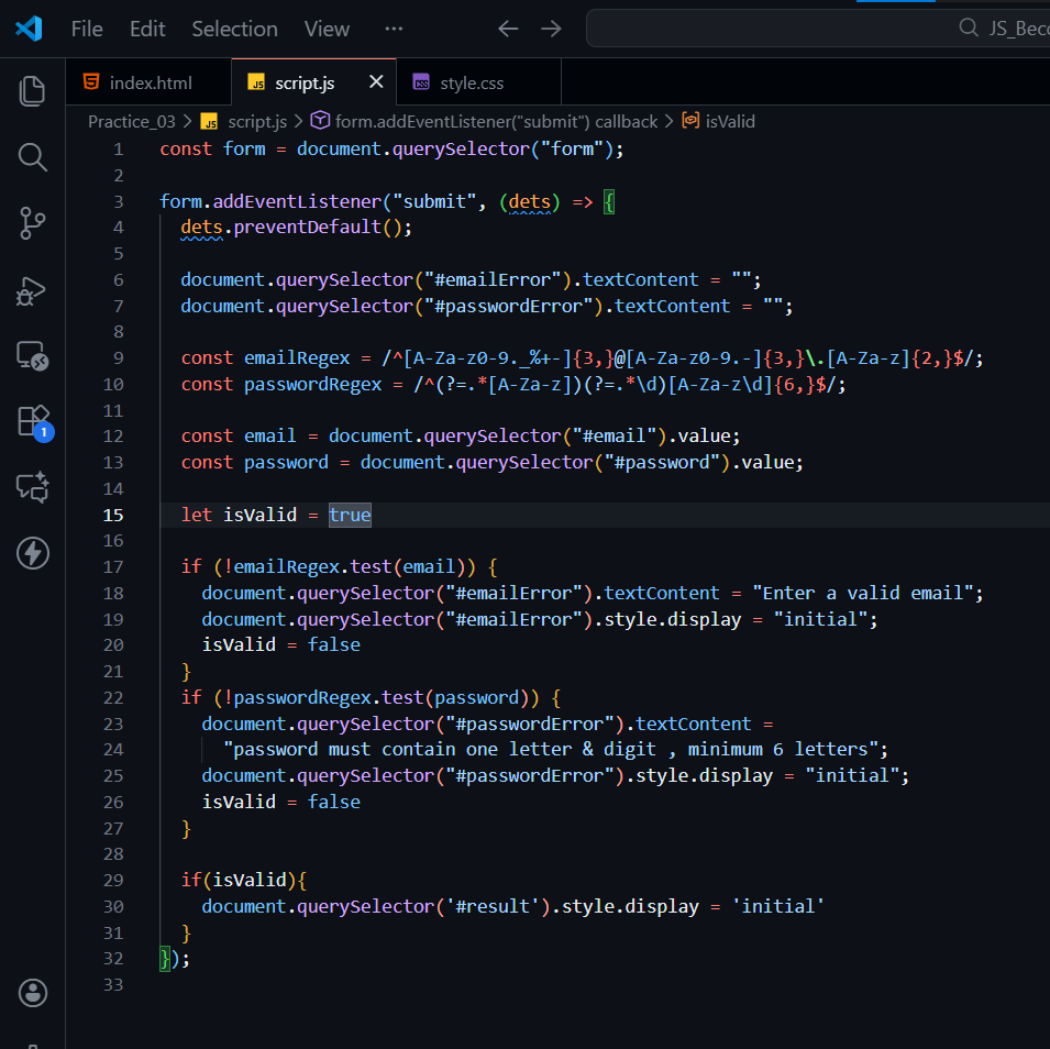 AChimaiya40068's tweet image. Day 12 / 100 
Learned about custom form validation using JavaScript 
What i learned? 
Regex : knew it before but now much clear  It is a pattern that helps  search and check if a &apos;String&apos; follows  given conditions 
* NO need to memorize , ask AI for various patterns as per needed