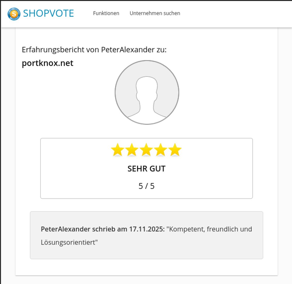 ⭐️⭐️⭐️⭐️⭐️
„Kompetent, freundlich und leistungsoptimiert.“
Danke für die 5 Sterne! 
„𝗦𝗼 𝘄𝗮𝘀 𝗹𝗶𝗲𝘀𝘁 𝗺𝗮𝗻 𝗴𝗲𝗿𝗻.“ 🙌