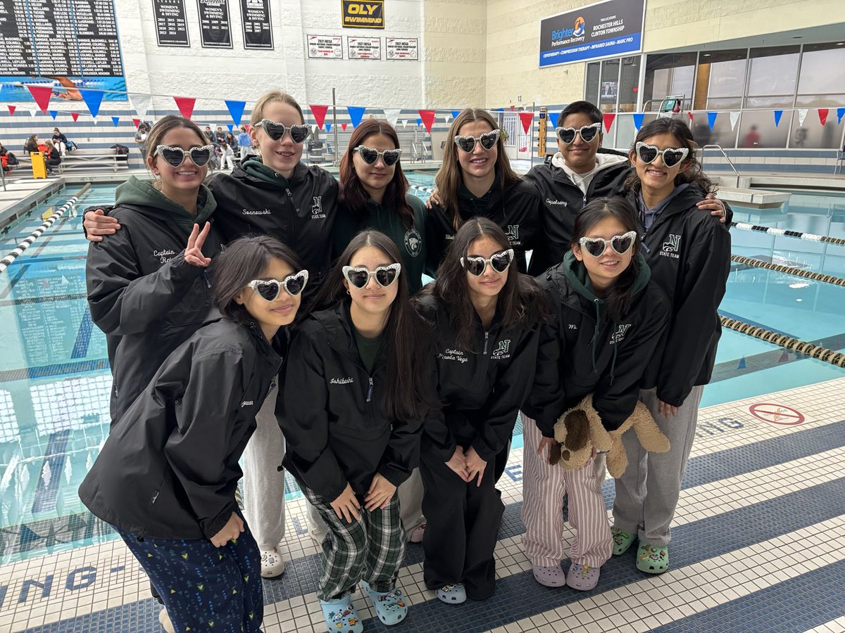 Swimmers are ready to rock at the Division 1 State Meet!  Swim prelims start at noon. ⁦<a href="/NCSD/">Novi Community School District</a>⁩ ⁦<a href="/NoviAthletics/">NoviAthletics</a>⁩