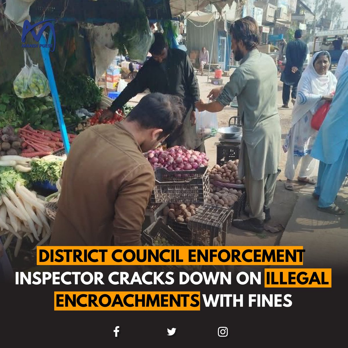 MandiPulse's tweet image. ڈسٹرکٹ کونسل انفورسمنٹ نے غیر قانونی تجاوزات کے خلاف کارروائی کرتے ہوئے جرمانے عائد کر دیے۔
#Crackdown #Encroachment