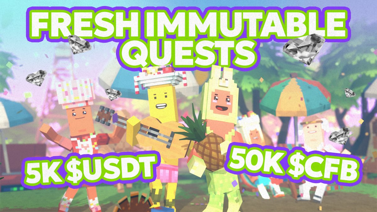 ChainersGame's tweet image. 🔥 Immutable HOT QUESTS + Leaderboard — 5,000 $USDT + 50,000 $CFB 🔥

Dive into the NEW quests now— play.immutable.com/games/chainers/
Claim your spot at the top of the Leaderboard! 🏆

Become a champion and seize the treasures that await! 💪

Drop a &quot;W&quot; in the comments to make it happen!…