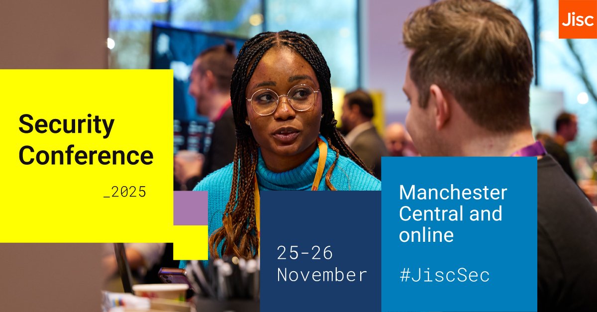 OpenTextSec's tweet image. We’re excited to announce that we are sponsoring the JISC Security Conference 2025!

📍 Visit us at Booth 19 to explore how we’re helping institutions strengthen their cybersecurity strategies.

Register today: bit.ly/47SFqtj

#JiscSec