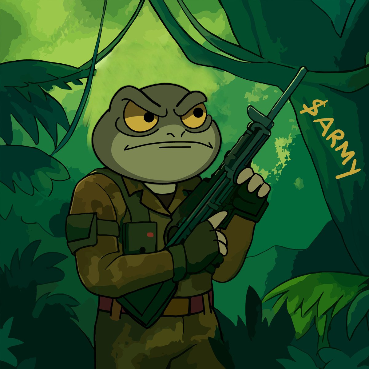 armycoinsol's tweet image. Moving silent through the jungle, eyes locked on the mission 🌿👀