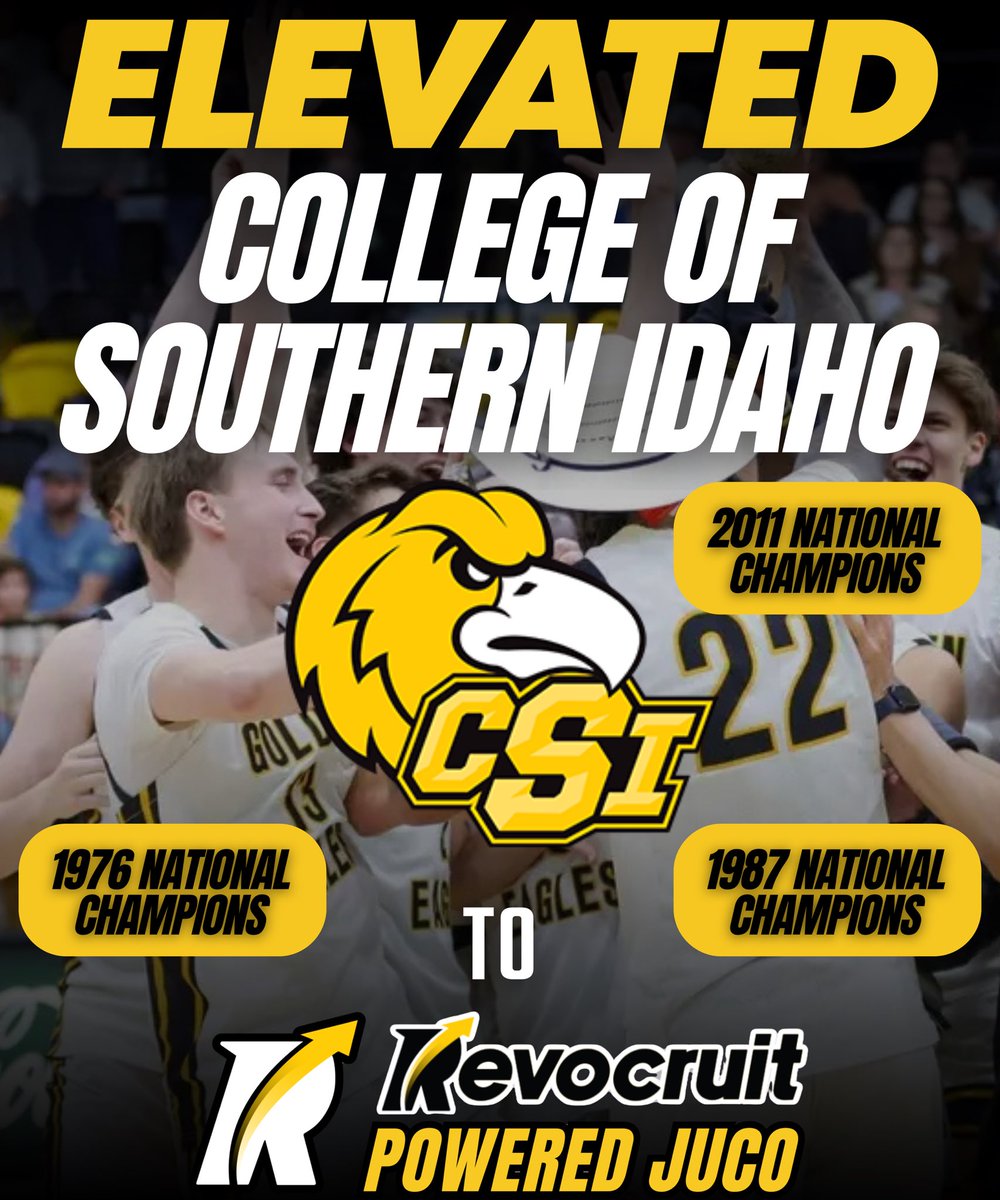 JC4PT's tweet image. 🚨 Revocruit Powered JUCO Alert

We’re excited to announce that College of Southern Idaho Men’s Basketball has been Elevated to a Revocruit Powered JUCO — joining an elite group of programs redefining exposure, connectivity, and recruiting at the junior college level.

🗣️…