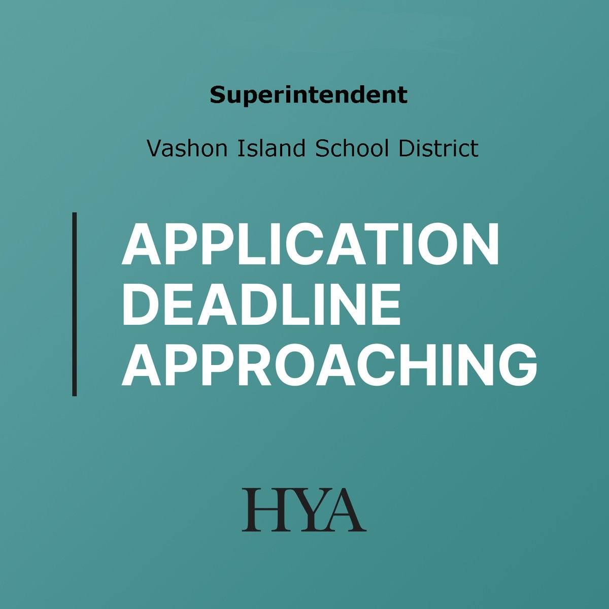 Apply today! #Superintendent Vashon Island School District. Deadline to apply January 9, 2026 bit.ly/4ggcb7O
#HYAsearch #Education #Jobs #EducationJobs #suptchat #edleadership #edadmin