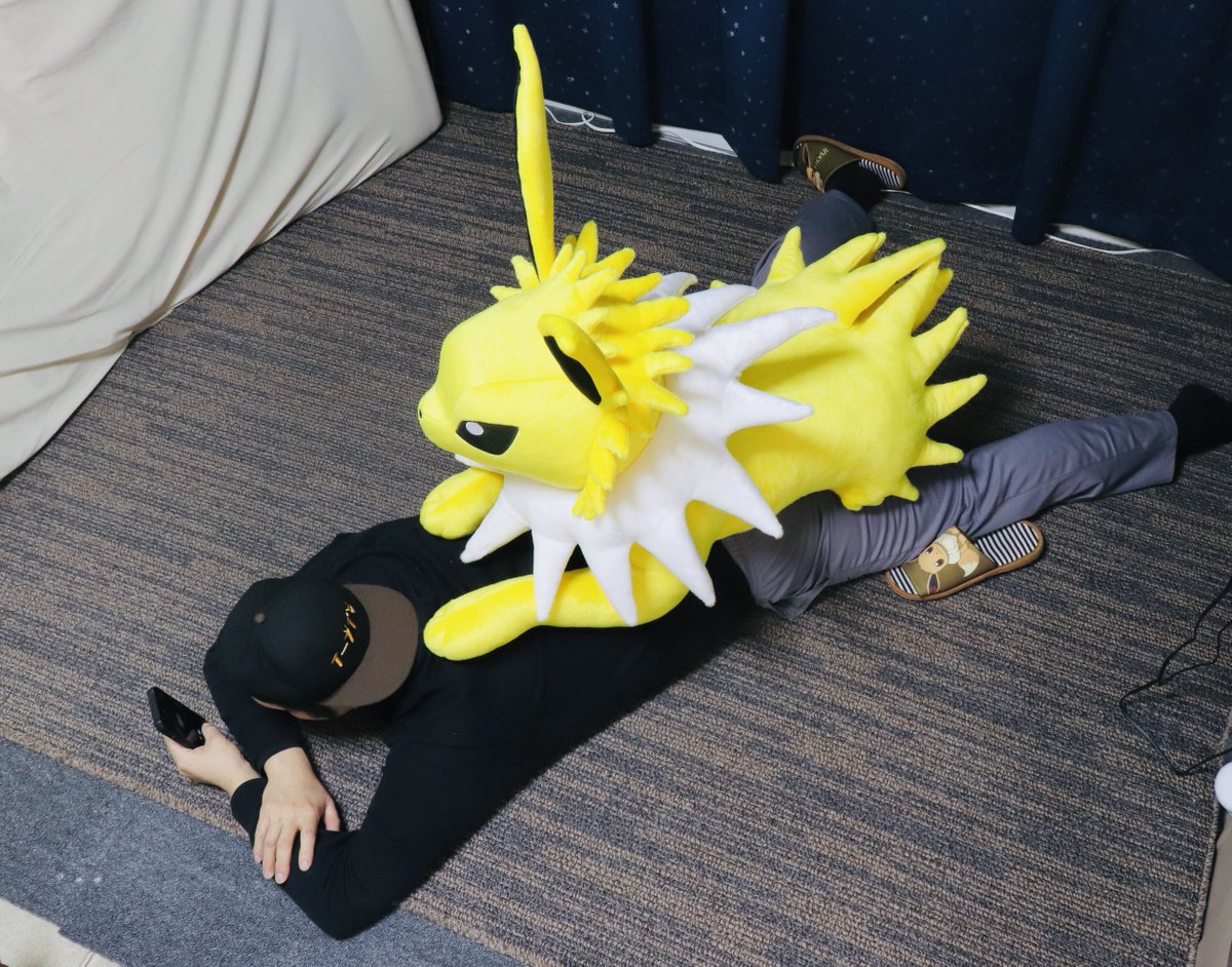 ComJunkies's tweet image. 等身大ブイズのらレビュー

•等身大イーブイ
かっる！！！

•等身大シャワーズ
重みがかわいい！しっぽの先までぎっしり！！

•等身大サンダース(めざパこおり)
ちょうどいい重みと温もりが幸せ！！

•等身大ブースターちゃん
背中でも感じるもふもふ感が幸せ！重み派ならこれ！！

 #イーブイの日