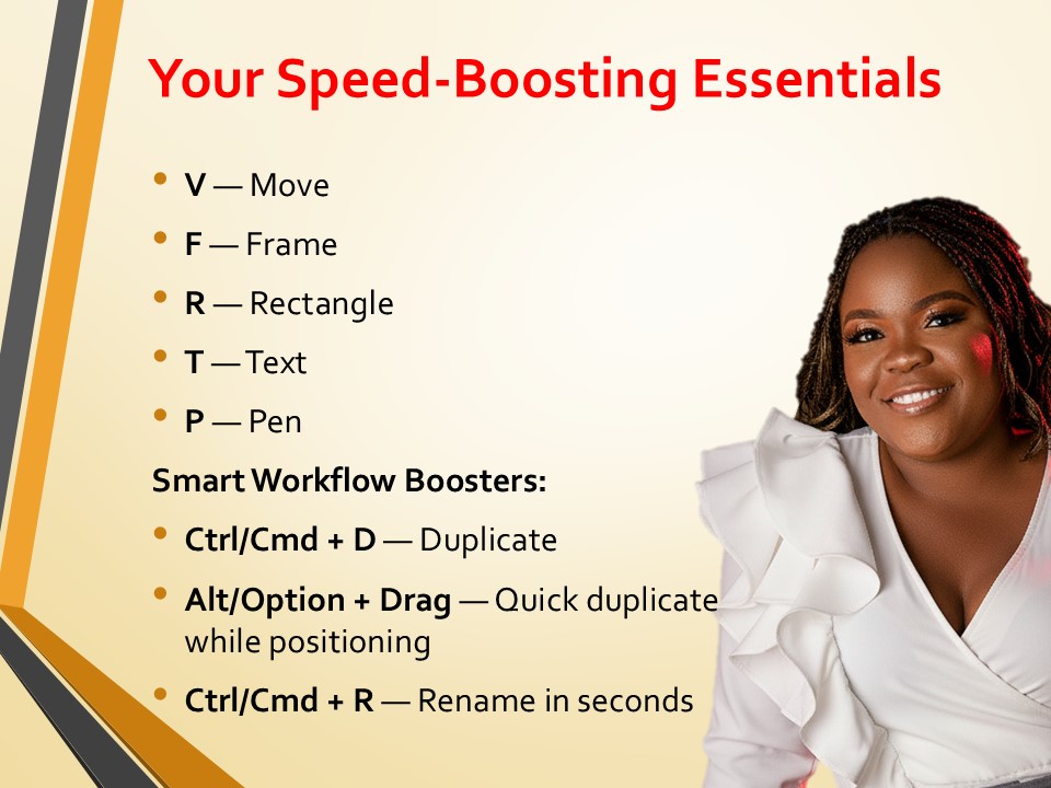 _MaeTech's tweet image. Day 39/60 
15 Figma Shortcuts That Instantly Make You Faster 
These tiny keys do massive work.
Master them, and you’ll notice your design process becoming smoother, cleaner, and twice as fast.
#Figma #FigmaTips #DesignShortcuts #UXDesign #UIDesign #ProductDesign #Afghanistan