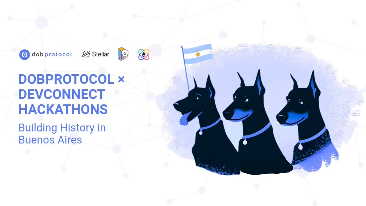 dobprotocol's tweet image. Double hackathon week at @EFDevcon.

Dobprotocol is competing in both @BuildOnStellar and @ETHGlobal hackathons during Devcon, building infrastructure tokenization in real time.

Our team is going full force in Buenos Aires.
This week will make history.

DWBE