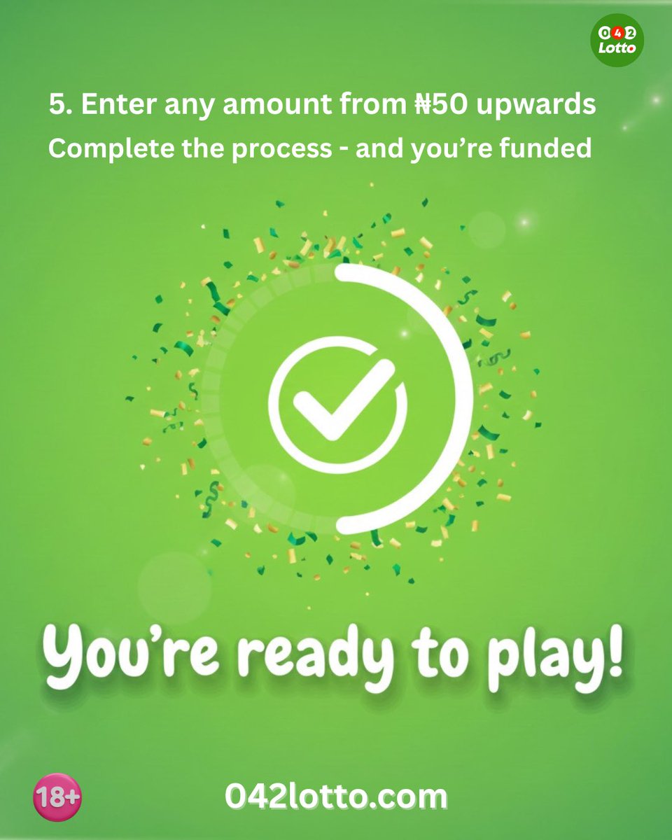042lottofficial's tweet image. That’s it! 🎉
You’re now ready to Ride. Play. Win. Replay.

Need help?
Drop your questions below — we’re here for you 💚

#042Lotto #HowToFund #RidePlayWinReplay #UruDiNaYa #PlayAndWin #EnuguNigeria #EverybodyWins #CoalCityVibes