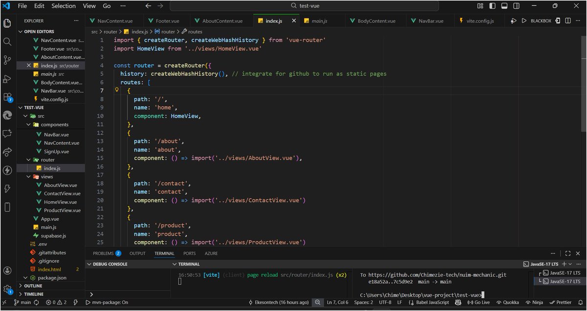 nuimbase_'s tweet image. We made a simple  page with VUE.JS to understand the learning curve for those who intend to join the Tech field and start earning instantly. We will say that VUE.JS is really good.

This was the simple sample result:
…it-main-nuimbases-projects.vercel.app
Used: Vue, Bootstrap, primevue, css.
