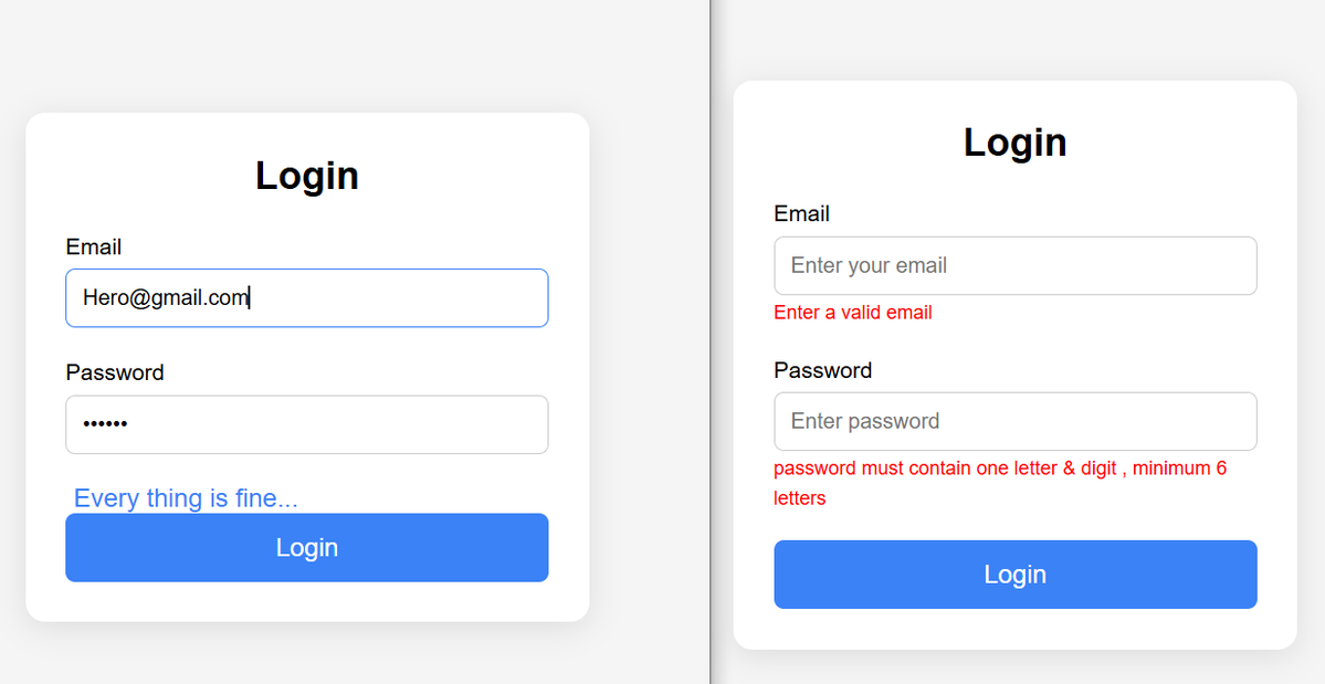 AChimaiya40068's tweet image. Day 12 / 100 
Learned about custom form validation using JavaScript 
What i learned? 
Regex : knew it before but now much clear  It is a pattern that helps  search and check if a &apos;String&apos; follows  given conditions 
* NO need to memorize , ask AI for various patterns as per needed