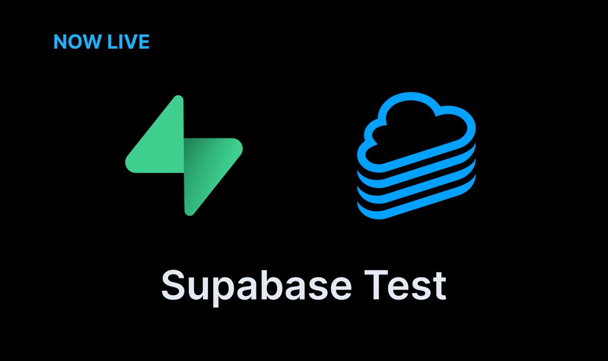 interweb_inc's tweet image. Announcing supabase-test — TypeScript-native end-to-end testing for @Supabase

Spin up isolated test databases, validate RLS policies, and get instant feedback in &amp;lt;1s

Stay in flow, ship at speed, enjoy the work again 💚

📦 npm install supabase-test

npmjs.com/package/supaba…

👇