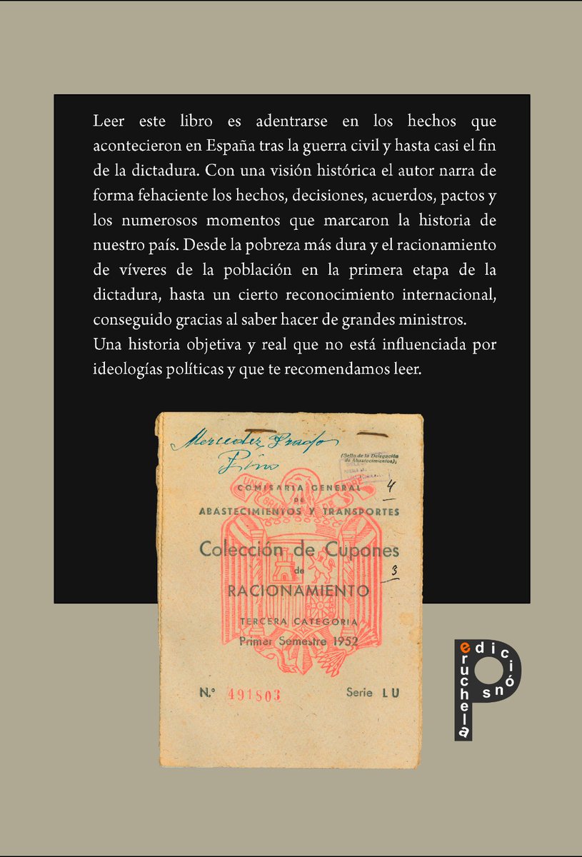 Peruchela's tweet image. 📘 La larga posguerra. Entre el imperio, la represión y el hambre. 
Hoy, en el 50 aniversario del fallecimiento del dictador, presentamos una obra imprescindible para que las nuevas generaciones conozcan de verdad uno de los periodos más duros y decisivos de la Historia de España