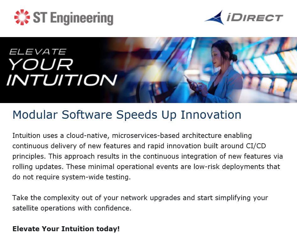 worldteleport's tweet image. Elevate Your Intuition with a Modular, Cloud-Native Architecture

idirect.net/technology/clo…
@iDirect