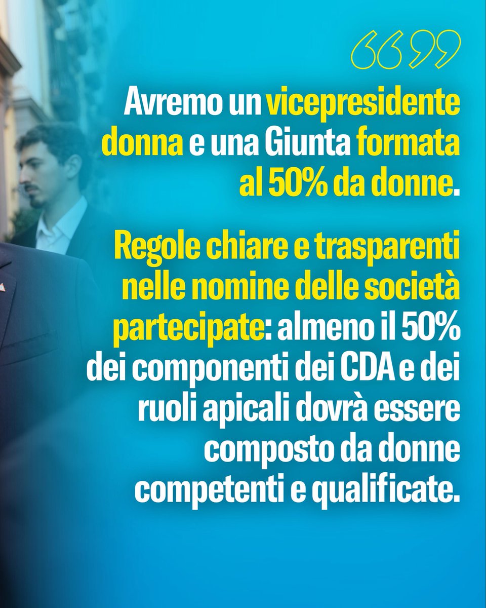 edmondocirielli's tweet photo. Siamo stati i primi ad eleggere un Presidente del Consiglio donna. Siamo gli unici ad aver sempre promosso leggi a tutela e per la valorizzazione delle #donne. 

Lo faremo anche in regione Campania. 
Dateci fiducia.

#ciriellipresidente #elezioniregionali2025 #campania https://t.co/fmvRnq2ECW