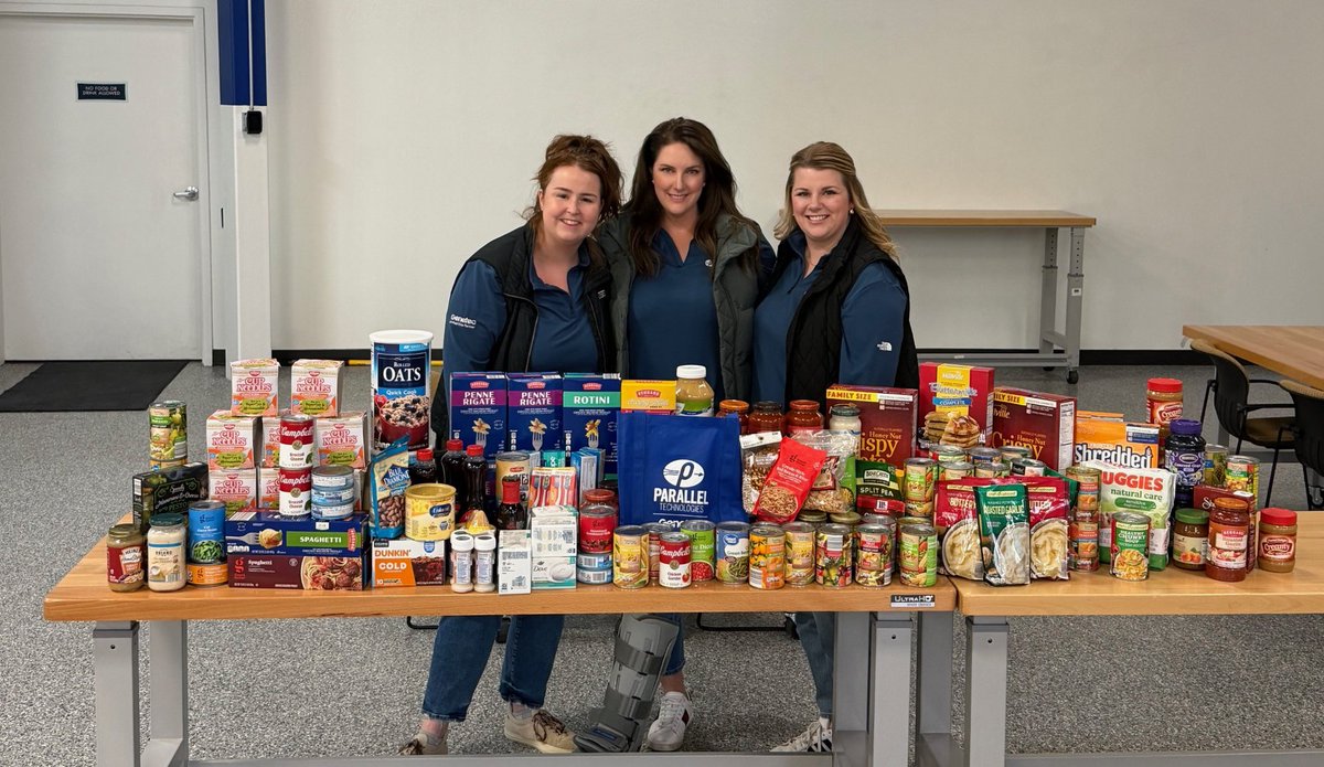 ParallelTech's tweet image. As part of our Season of Giving, our team collected 168 lbs of food for the PROP Food Shelf. Grateful to support local families this Thanksgiving.