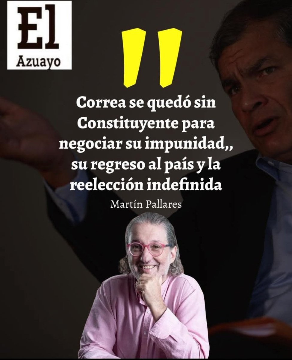 A Pallares no le faltaba razón porque la constituyente era una oportunidad para que el correato se reinvindique. Y si se requería las 3/4 partes con mayor razón. O sea, si estudiamos a fondo no sabemos realmente quién perdió.