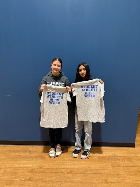 AthleticsHerget's tweet image. Congratulations to Parker Simek and Nicole Gonzales on being chosen as student athlete of the week for cheerleading. They were chosen for their hard work and effort on the sidelines and in the classroom! #studentathleteoftheweek #partofthepack #nbt