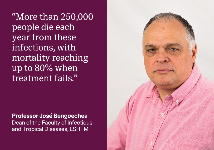 LSHTM's tweet image. #Klebsiella infections are a serious &amp;amp; growing #PublicHealth threat

For #AntimicrobialAwarenessWeek,@josebengoechea  discusses the dangers of bacterial infections, antimicrobial resistance &amp;amp; the global efforts to tackle it. @LSHTM_AMR 

lshtm.ac.uk/newsevents/exp…