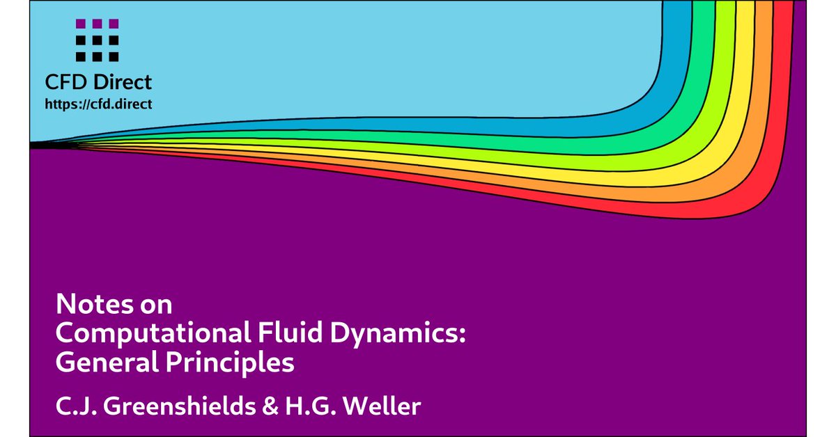 CFDdirect's tweet image. Setting boundary conditions in #CFD can be challenging but help is available in the Boundary Conditions chapter of our book, Notes on CFD: General Principles #OpenFOAM cfd.tips/1400